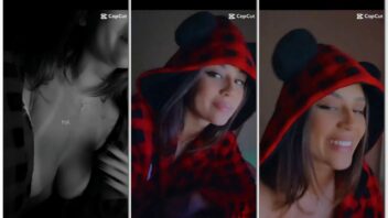 Confira os melhores vídeos de Giulia Da Costa mostrando os peitos sem roupa