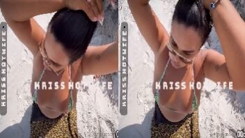 Kriss Hot Wife fudendo gostoso oral no seu parceiro na praia