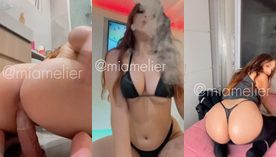 Mia Melier, uma famosa do OnlyFans, aparece mostrando tudo em vídeos privados enquanto se diverte