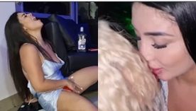 Festa de aniversário da famosa do Onlyfans Martina Smith com uma orgia quente e todas as garotas peladas