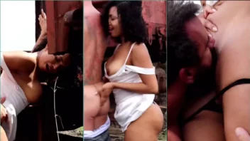 Atriz Amanda Luz fudendo gostoso com homem mais velho ao ar livre em vídeo pornô gratuito