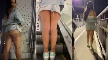 Ellenzinha postou um vídeo caseiro mostrando-se em público sem usar calcinha