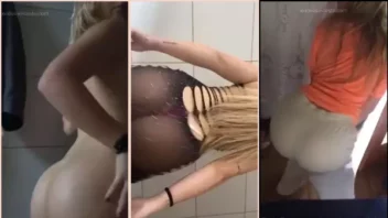 Sarah Estanislau sensualizando sem roupa exibindo suas bucetinha de forma provocante