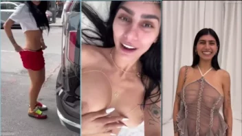 Mia Khalifa com conteúdo gratuito no OnlyFans, se mostrando à vontade com seu corpo e suas curvas generosas
