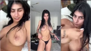 Mia Khalifa em peles com um apanhado de vídeos mais quentes