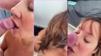 Vivi Fernandez fica com a boquinha cheia de leite quentinho!