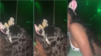 Novinha Jupirinha fazendo aquele churrasquinho com calcinha de vaquinha bem provocante