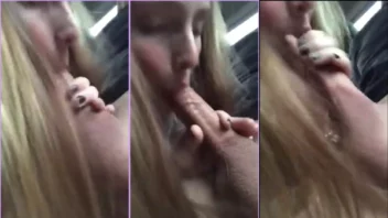 Vídeos caseiros de loira mandando ver no boquete dentro do carro