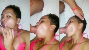 Beeg amadora mulata pegando uma rola robusta com a boca cheia