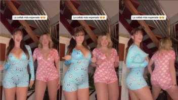 Yarelyly e Francesca Triisini dando aquele show de pijama!