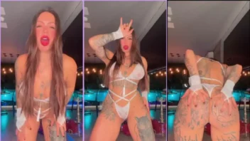 A gostosa Anny Alves do Brasil arrasa na dança com uma sensualidade de deixar qualquer um babando