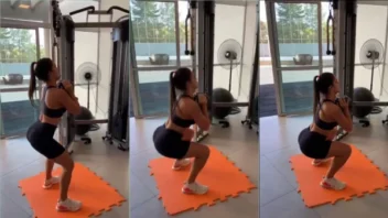 Vídeo da Samy, delícia da ninfetinha se exercitando com muito charme