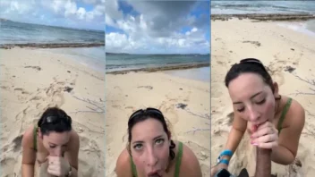 Woesenpai69 deu um tapa na cara da solidão e resolveu chupar um cara que nem conhecia na praia, e o bicho não aguentou, gozou na boca!