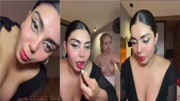 Zuilu, uma delícia de magrinha, acompanhada da amiga com um super decote