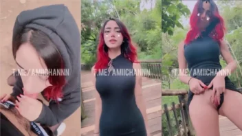 Amiichan fez um boquinha no boy no parque