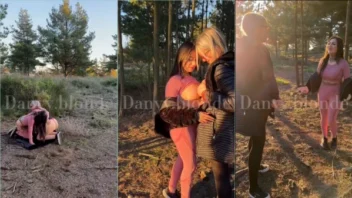 Dany, a loira bombástica, arrasando em um vídeo quente e famoso se exibindo
