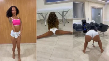 Momento quente da minha fofura se rebolando